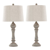 Winston - Farmhouse Poly Table Lamp (Set of 2) - Furniture Home Direct
