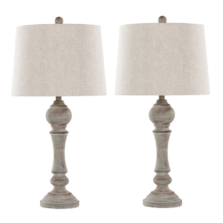 Winston - Farmhouse Poly Table Lamp (Set of 2) - Furniture Home Direct