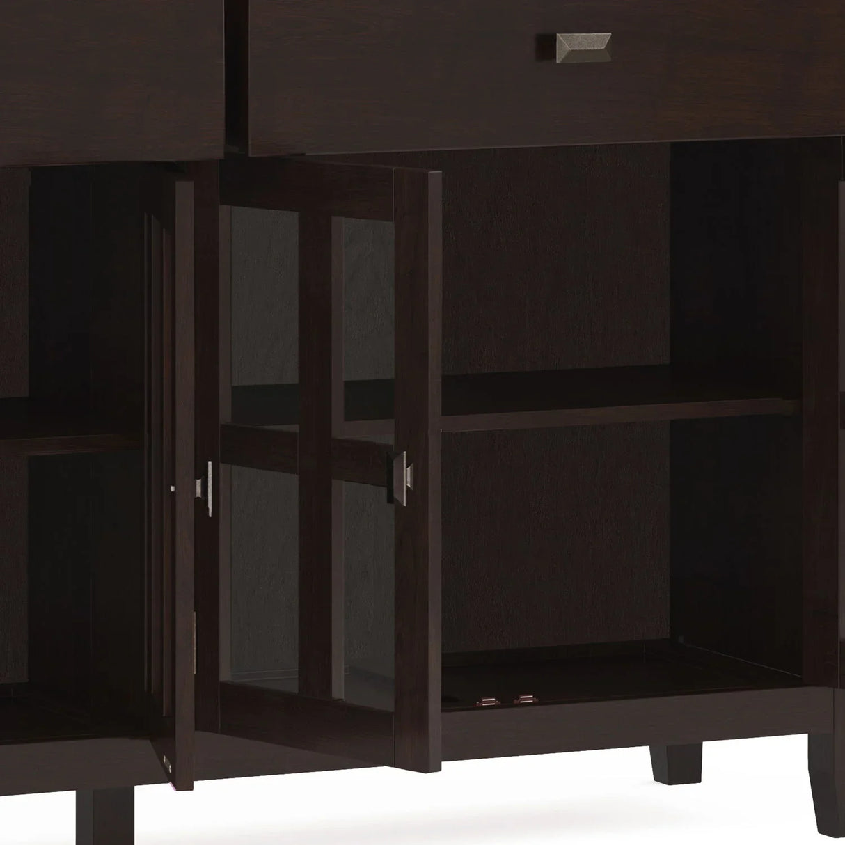 Artisan - Large 4 Door Sideboard Buffet - Dark Chestnut Brown - Furniture Home Direct