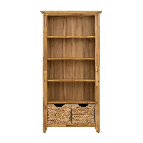 Bookcase - Natural Wood / Brown - Furniture Home Direct