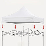 Canopy Replacement Top With 4 Pack W8 Bags, Pop Up Tent Cover Only, Frame Not Included - Furniture Home Direct