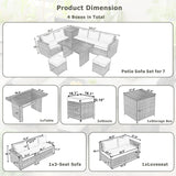 Outdoor 6-Piece Sectional Set - Furniture Home Direct