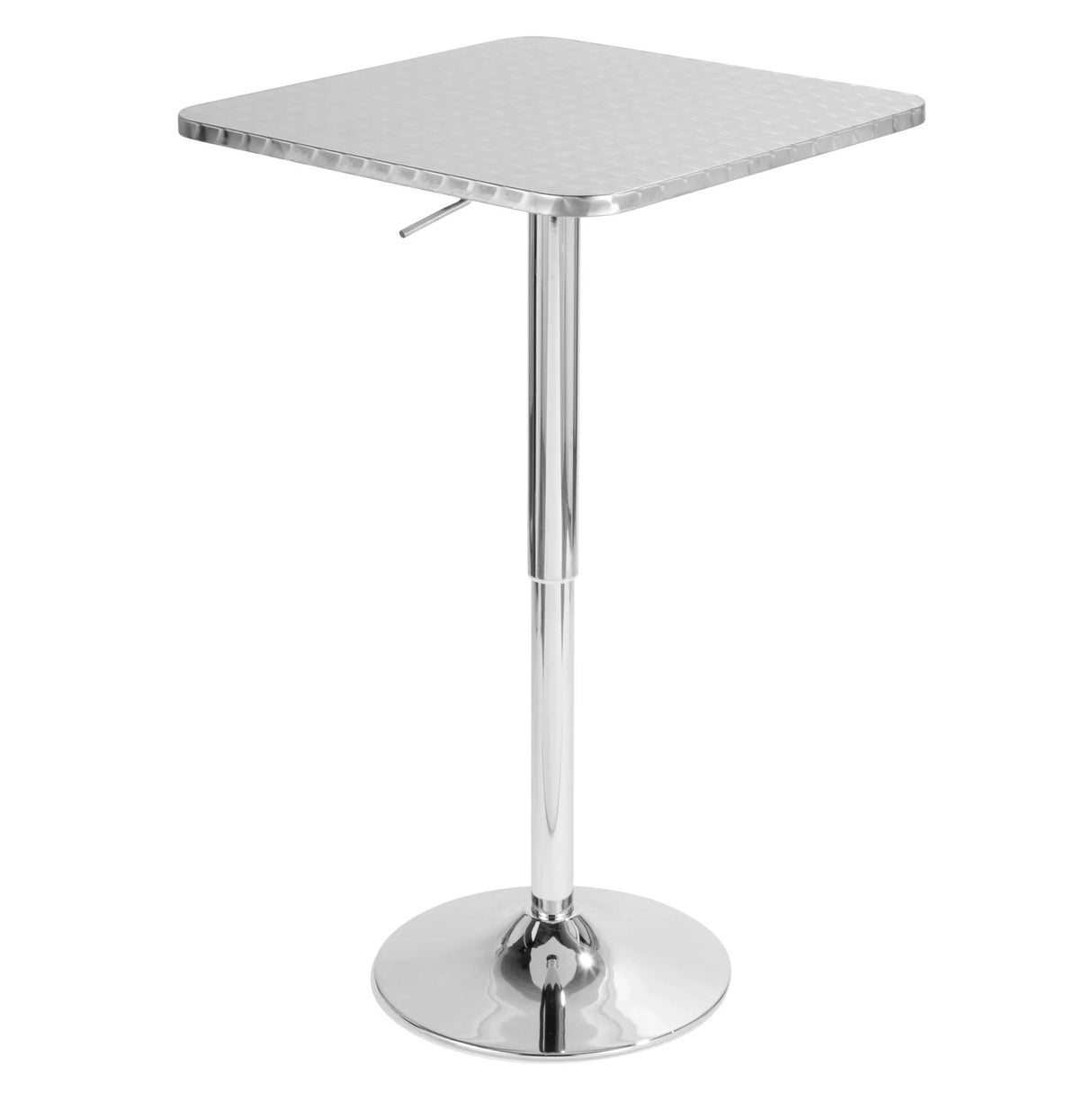Ale - 3 Piece Bar Set Bistro Square Contemporary Adjustable Oval Footrest - Furniture Home Direct