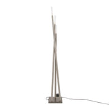 Icicle - Contemporary Floor Lamp - Nickel - Furniture Home Direct
