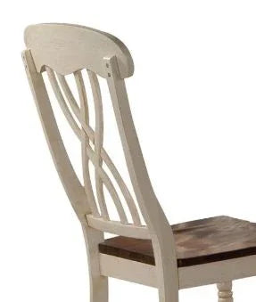 Dylan - Side Chair (Set of 2) - Cream / Oak - Furniture Home Direct