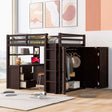 Loft Bed With Drawers, Desk, And Wardrobe - Furniture Home Direct