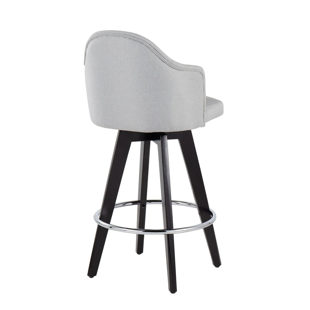 Ahoy - Contemporary Fixed Height Counter Stool With Round Footrest (Set of 2) - Furniture Home Direct