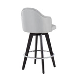Ahoy - Contemporary Fixed Height Counter Stool With Round Footrest (Set of 2) - Furniture Home Direct