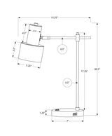 Lighting, Table Lamp, USB Port Included, Modern - Black - Furniture Home Direct