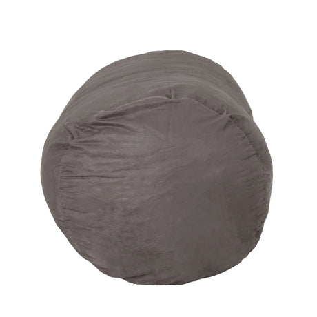Michael - Modern Cylindrical Suede Bean Bag Chair - Furniture Home Direct