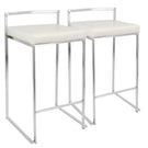Fuji - Contemporary, Stackable Elegant Counter Stool (Set of 2) - Furniture Home Direct