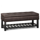 Cosmopolitan - Storage Ottoman Bench With Open Bottom - Furniture Home Direct
