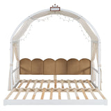 Extended Bed With Arched Roof And Trundle - Furniture Home Direct