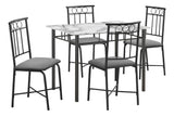 5 Pieces Dining Table Set, Small, Rectangular - Furniture Home Direct