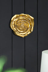 Rose Hanging Wall Accents (Set of 2) - Gold - Furniture Home Direct