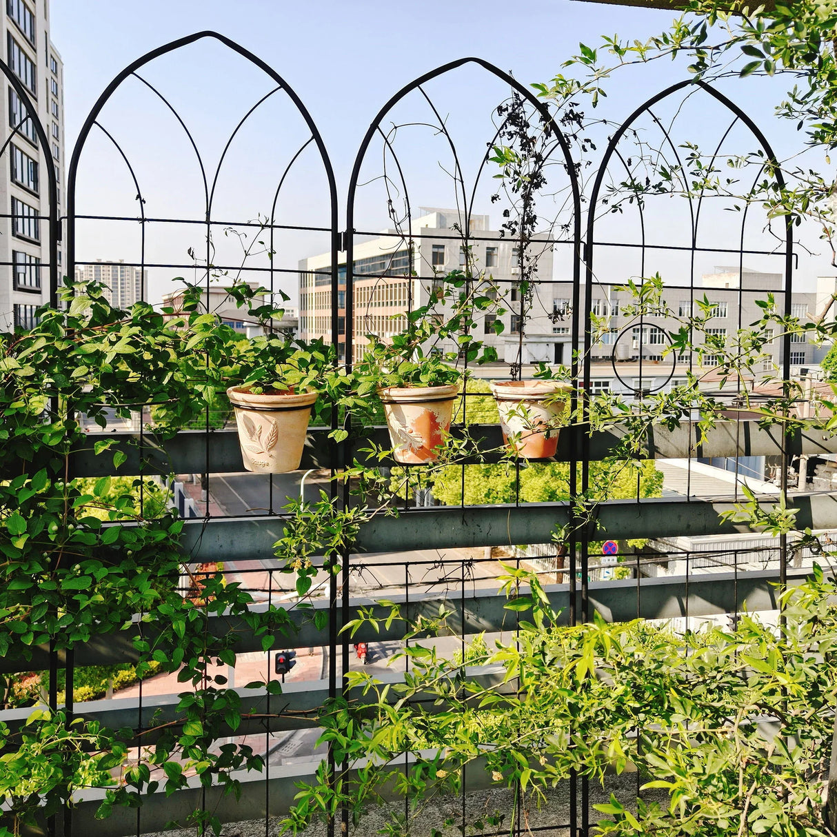Metal Garden Trellis Rustproof Trellis For Climbing Plant, Outdoor Flower Support - Furniture Home Direct