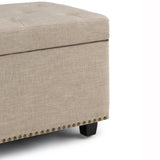 Hamilton - Upholstered Storage Ottoman - Furniture Home Direct