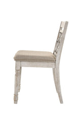 Havanna - Wide Contemporary Fabric Chair With Cushion (Set of 2) - Off White - Furniture Home Direct