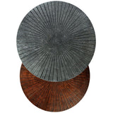 Drake - 2 Piece Nesting Table - Antique Nickel / Antique Copper - Furniture Home Direct
