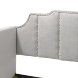 Peridot - Twin Daybed With Trundle - Dove Gray - Furniture Home Direct