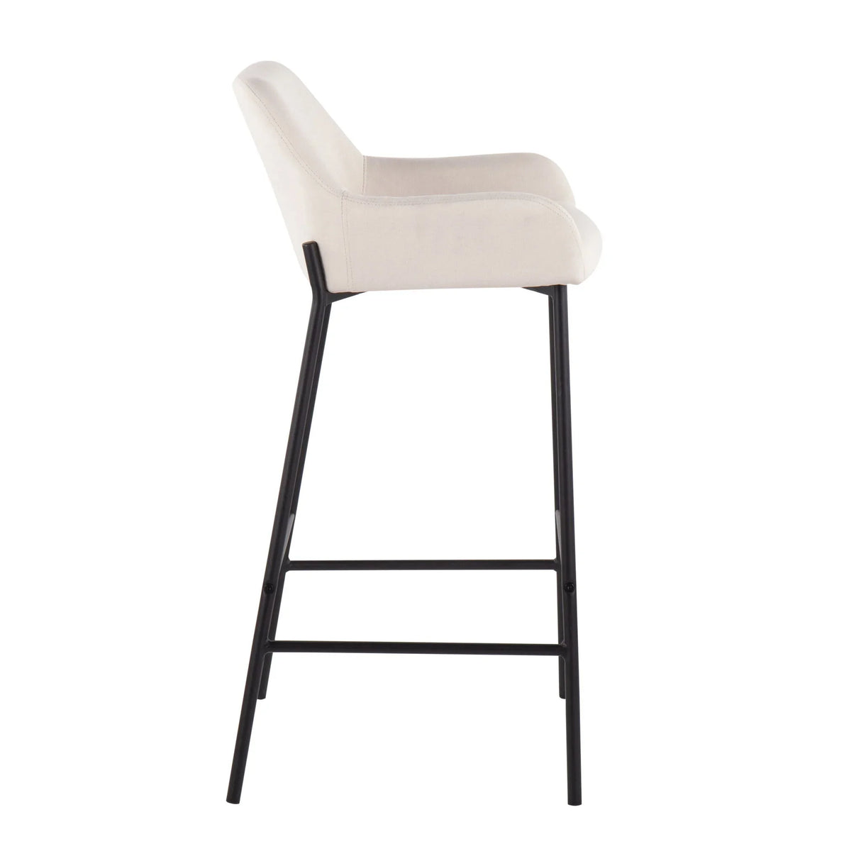 Daniella - Industrial Fixed Height Bar Stool (Set of 2) - Furniture Home Direct