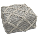 Cowan - Handcrafted Square Pouf - Furniture Home Direct