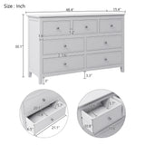 White Solid Wood 5 Piece Queen Bedroom Set(bed, 2 nightstands,chest,dresser) - Furniture Home Direct