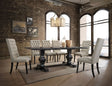 Morland - 7 Pieces Dining Room Set - Black - Furniture Home Direct