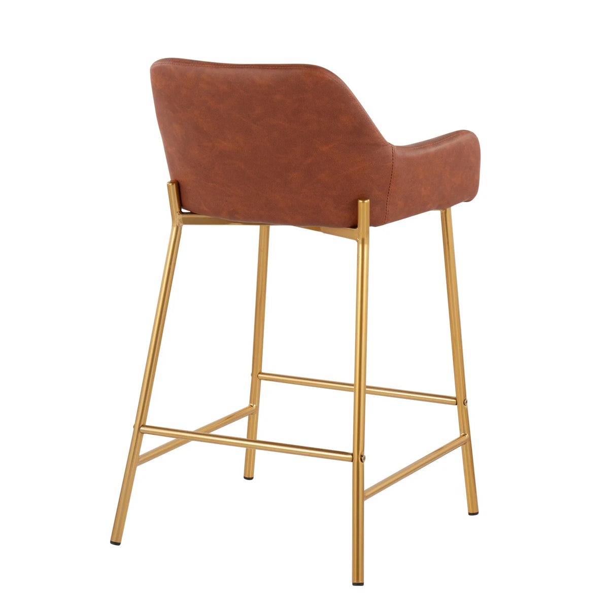 Daniella - Contemporary / Glam Fixed Height Counter Stool (Set of 2) - Furniture Home Direct