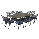 Rectangular Metal Dining Set With Cushions - Furniture Home Direct