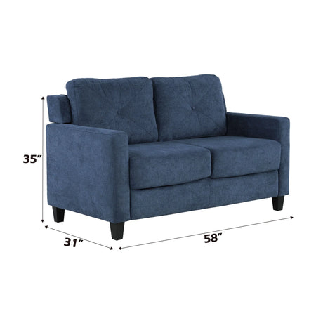 Horatio - Chenille 2 Seater Loveseat - Furniture Home Direct