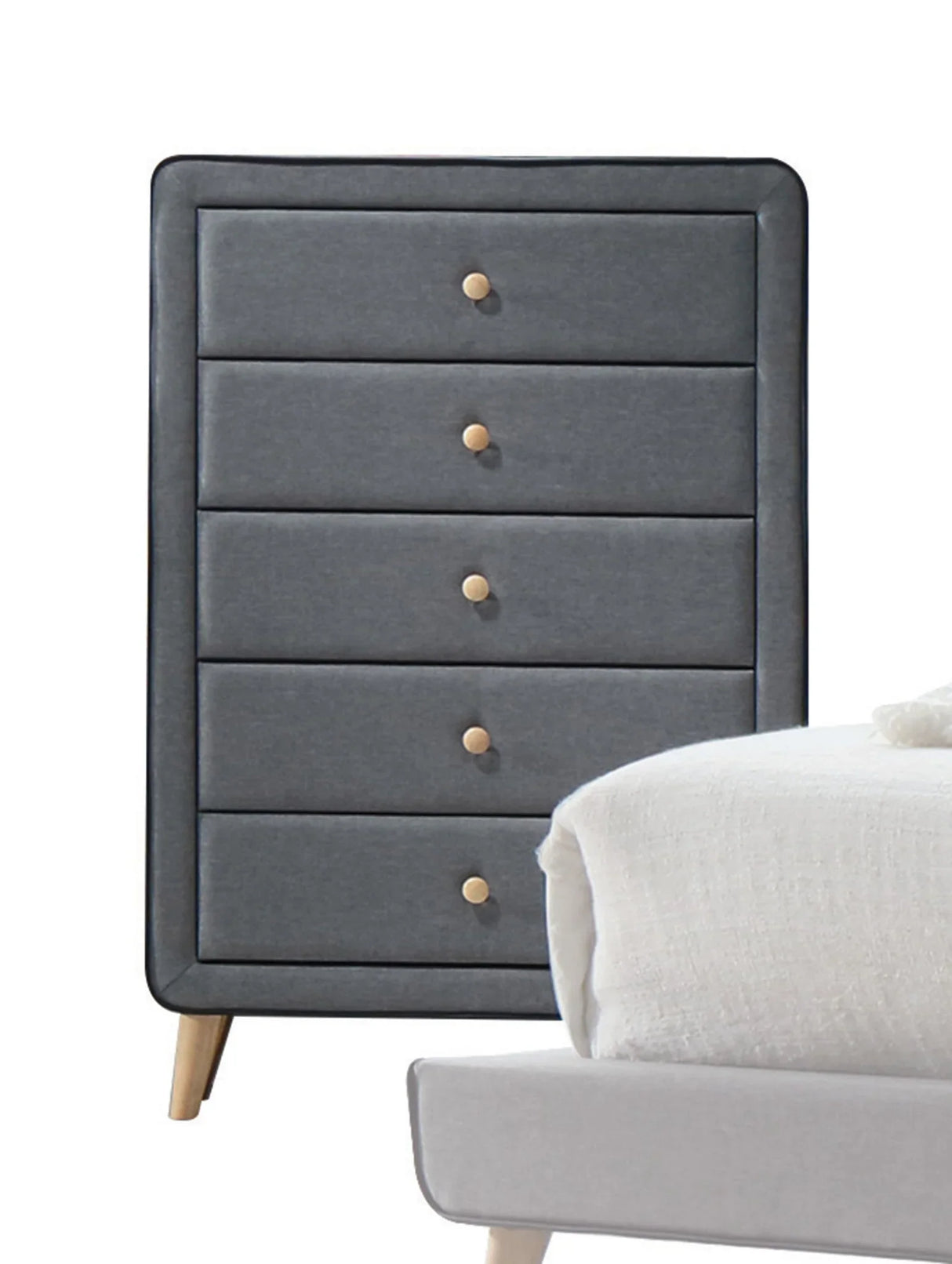 Valda - Chest - Light Gray - Furniture Home Direct