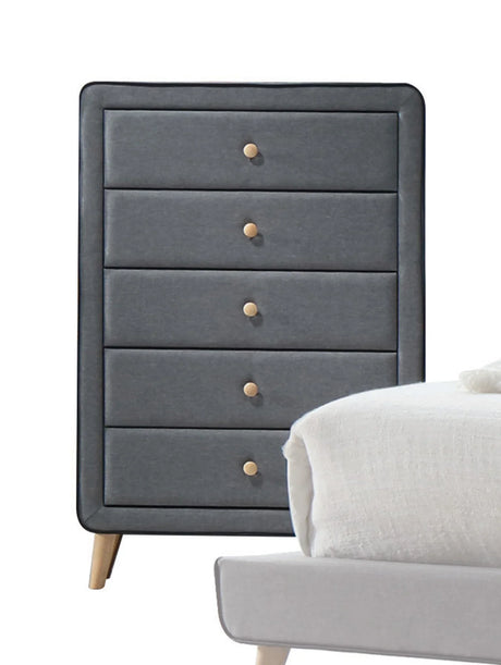 Valda - Chest - Light Gray - Furniture Home Direct