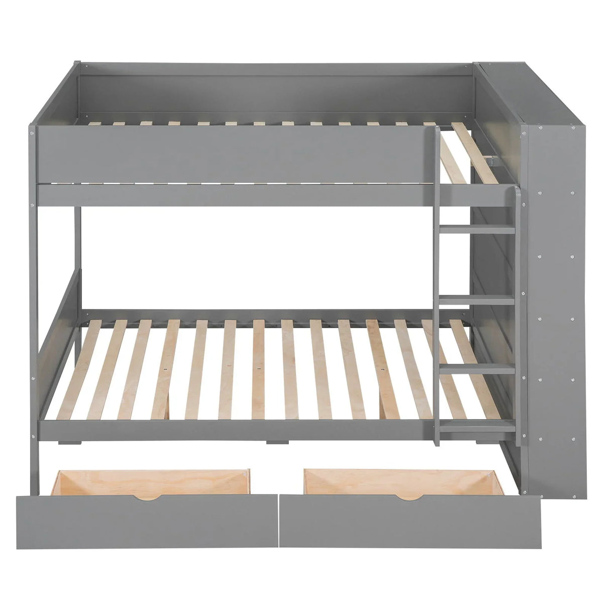 Bunk Bed With 2 Drawers And Multi Layer Cabinet - Furniture Home Direct