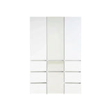 Elise - Modular Wood Closet System With Mirror For Custom Storage Solutions - White