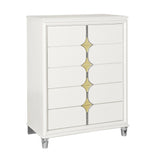 Uriuni - Chest - Gold / White - Furniture Home Direct