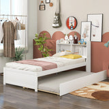 Twin Bed With Trundle, Bookcase - Furniture Home Direct
