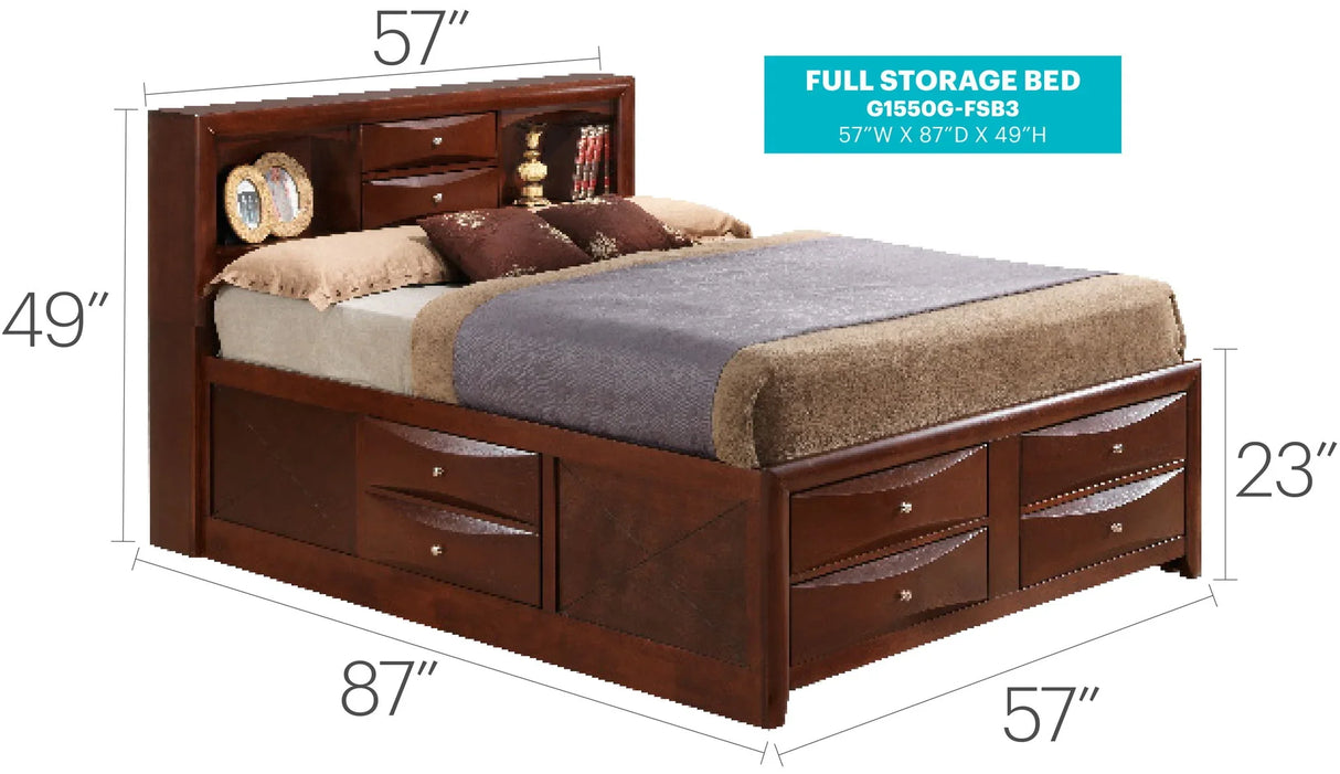 Marilla - Storage Bed With Bookcase Headboard - Furniture Home Direct