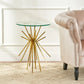 Starburst Side Table With Gold Legs - Furniture Home Direct