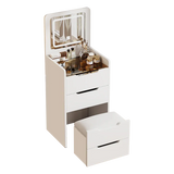 Vanity Desk with Flip Top Mirror and Drawers White - Furniture Home Direct