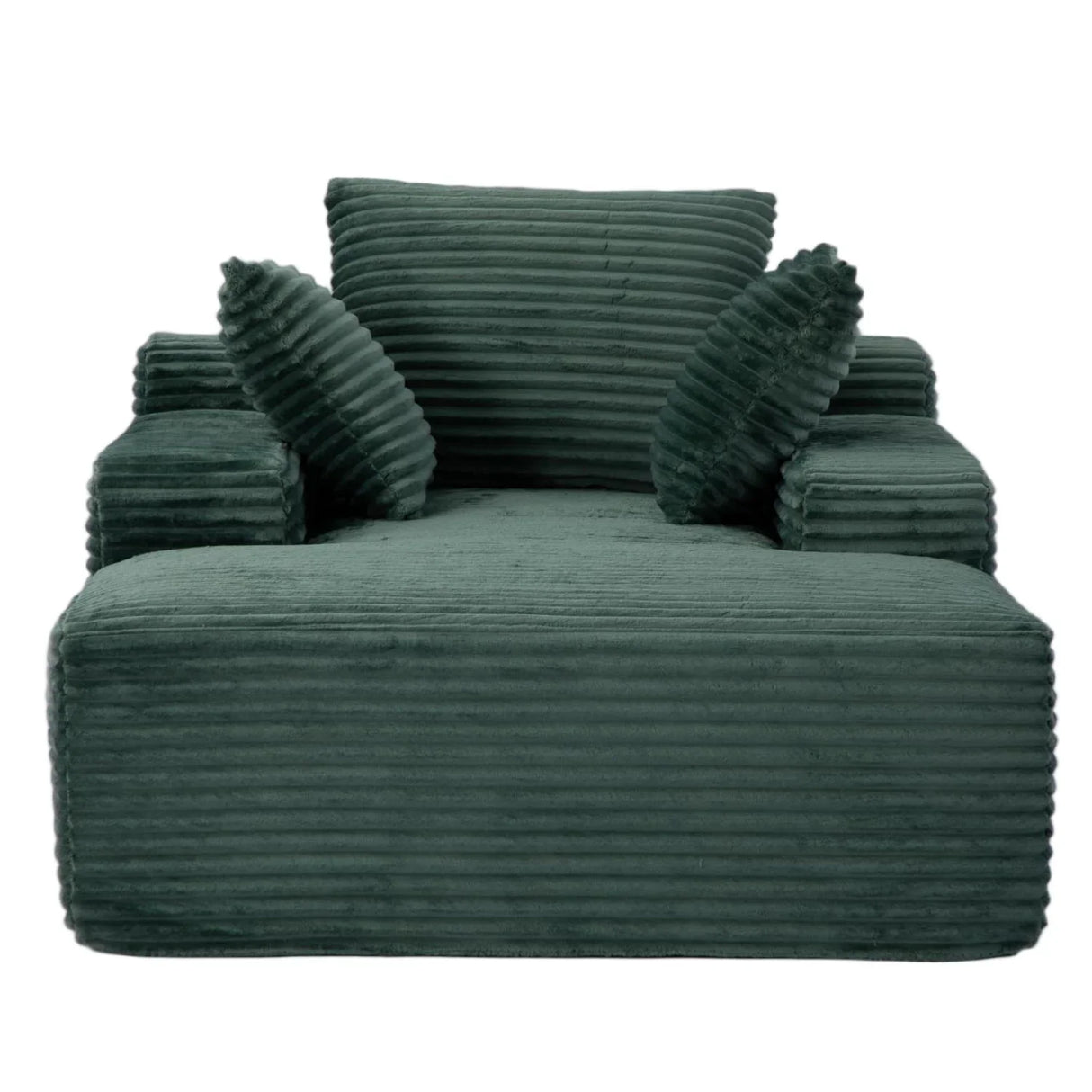 Oversized Chaise Lounge Chair Cozy Cloud Couch With 3 Throw Pillows And Wide Armrest - Furniture Home Direct