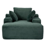 Oversized Chaise Lounge Chair Cozy Cloud Couch With 3 Throw Pillows And Wide Armrest - Furniture Home Direct