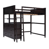Loft Bed With Drawers With Desk And Shelves - Furniture Home Direct