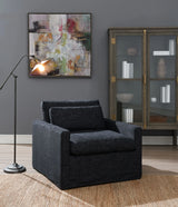 Naveen - Swivel Chair With 1 Toss Pillow - Furniture Home Direct