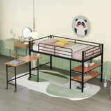Loft Bed With Desk And Shelves - Furniture Home Direct