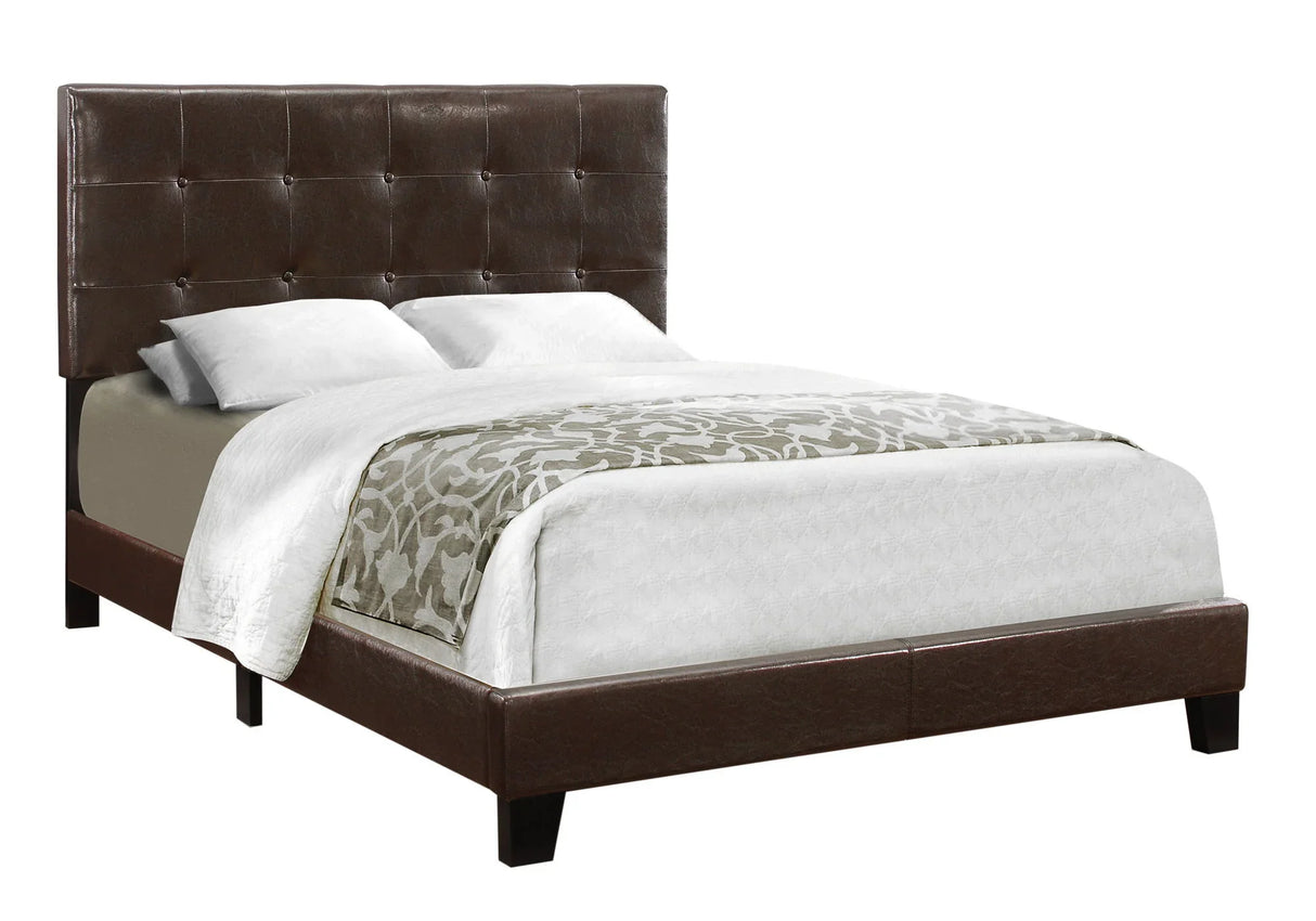 Bed, Upholstered, Frame Only, Transitional - Furniture Home Direct