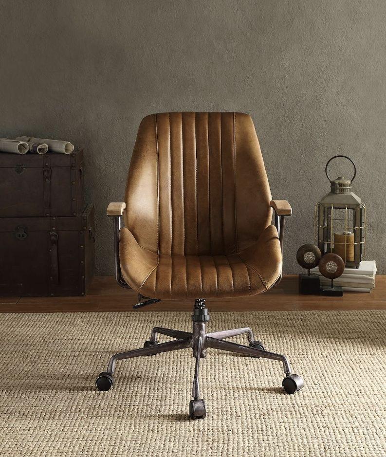 Hamilton - Top Grain Leather Office Chair - Furniture Home Direct