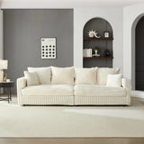 Modern Comfy Upholstered 4 Seat Sofa Cloud Couch,Deep Seat With Soft Pillows - Furniture Home Direct