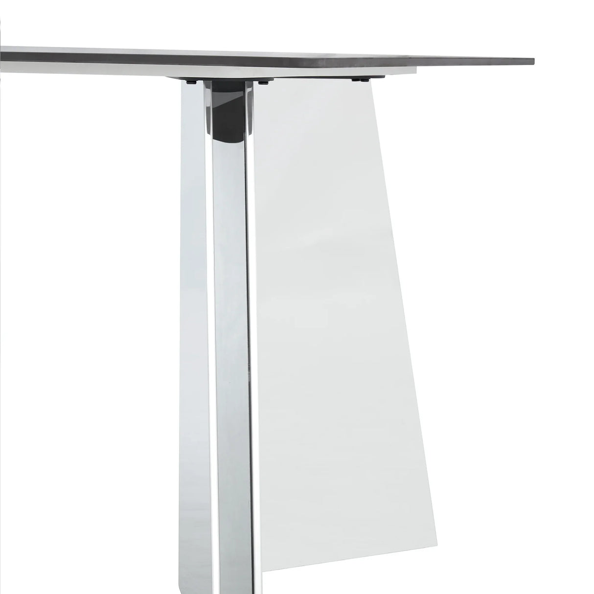 Dining Table Marble Pattern Slab With Butterfly Legs Black - Furniture Home Direct