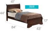 Sleigh Bed With Low Footboard - Furniture Home Direct